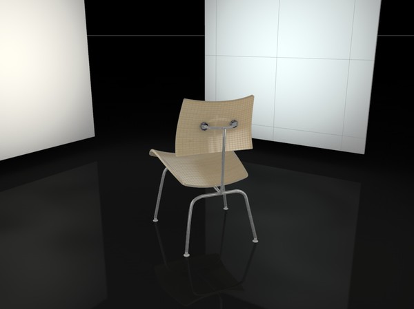 eames dining chair 3d model - Eames Dining Chair by mrviz